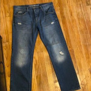 Aeropostale slim straight jeans 34x32